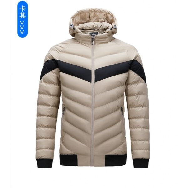 Autumn And Winter New Rib Cotton Clothing Men's Plus Size Coat Top - Image 2