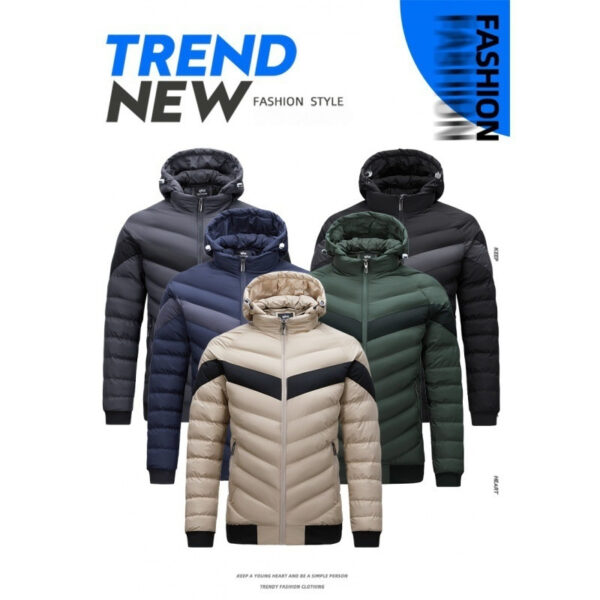 Autumn And Winter New Rib Cotton Clothing Men's Plus Size Coat Top