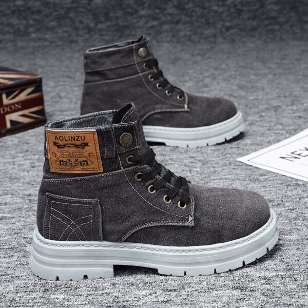 High-top Board Shoe Denim Casual - Image 4