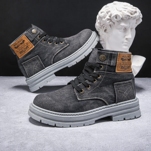 High-top Board Shoe Denim Casual - Image 5